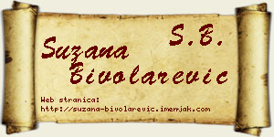 Suzana Bivolarević vizit kartica